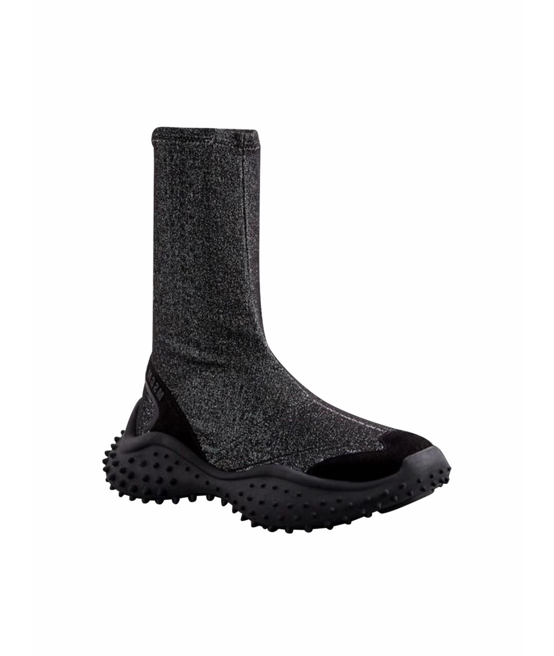 MSGM Антрацитовые текстильные полусапоги, фото 1