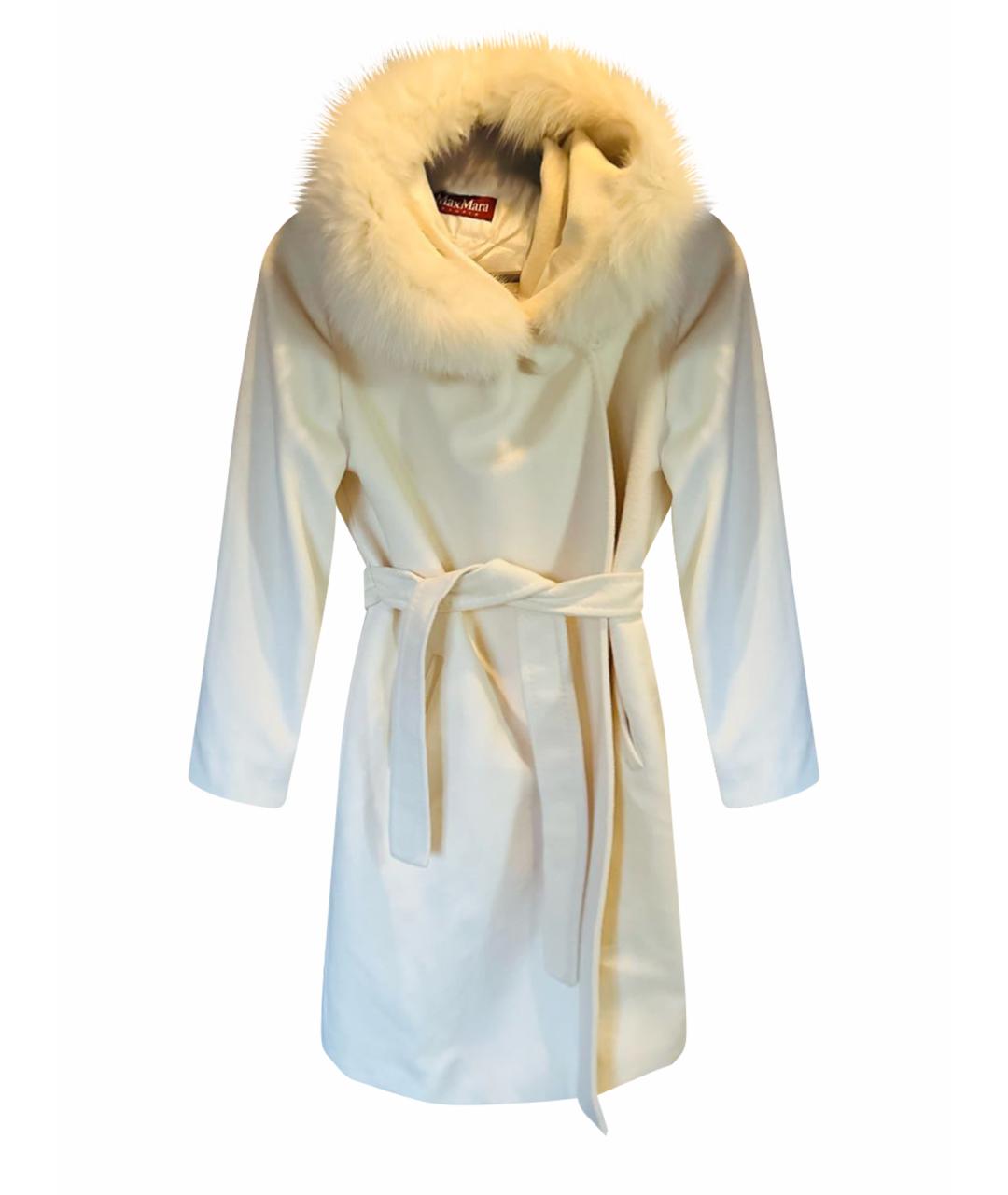 MAX MARA Бежевое шерстяное пальто, фото 1