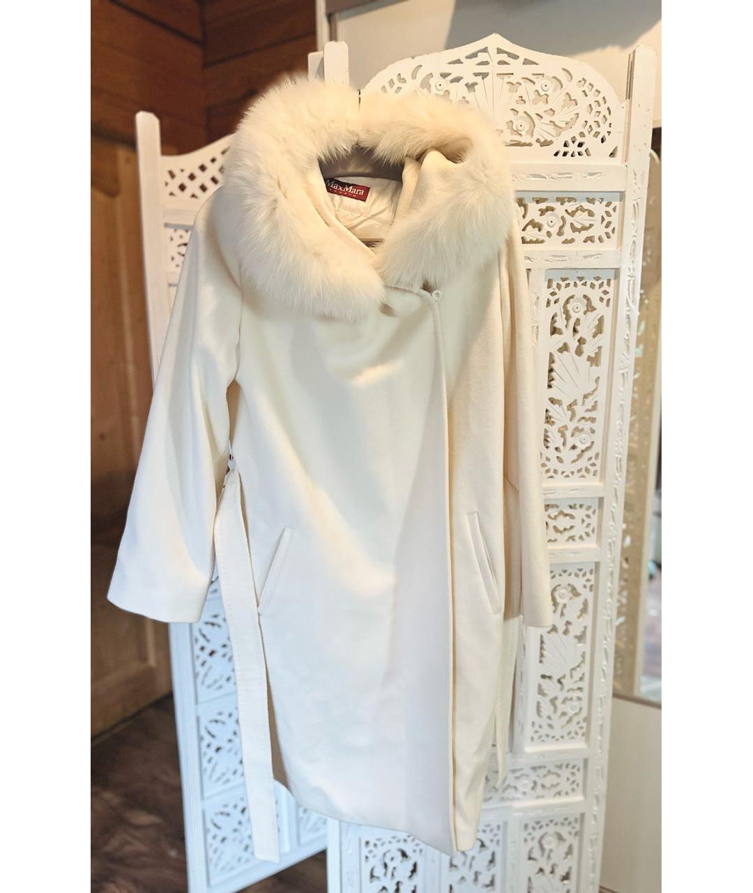 MAX MARA Бежевое шерстяное пальто, фото 3