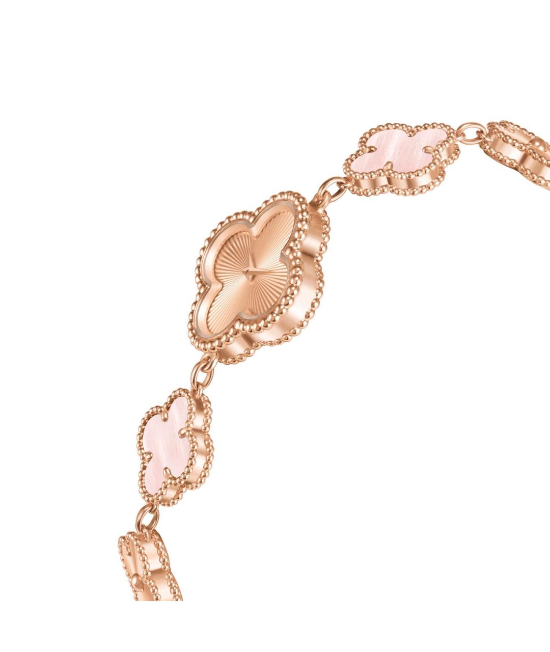 VAN CLEEF & ARPELS Бежевые часы из розового золота, фото 4