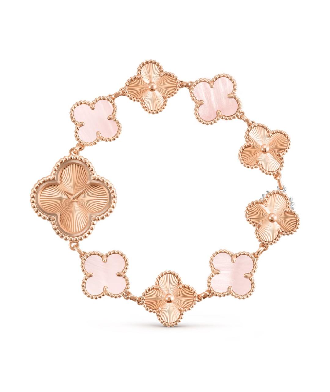 VAN CLEEF & ARPELS Бежевые часы из розового золота, фото 2
