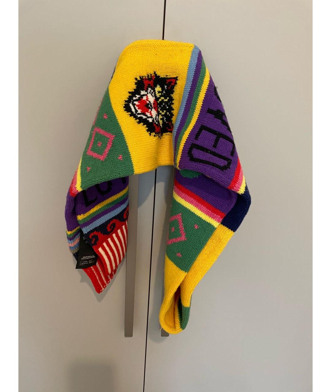 GUCCI Мульти шерстяной шарф, фото 2