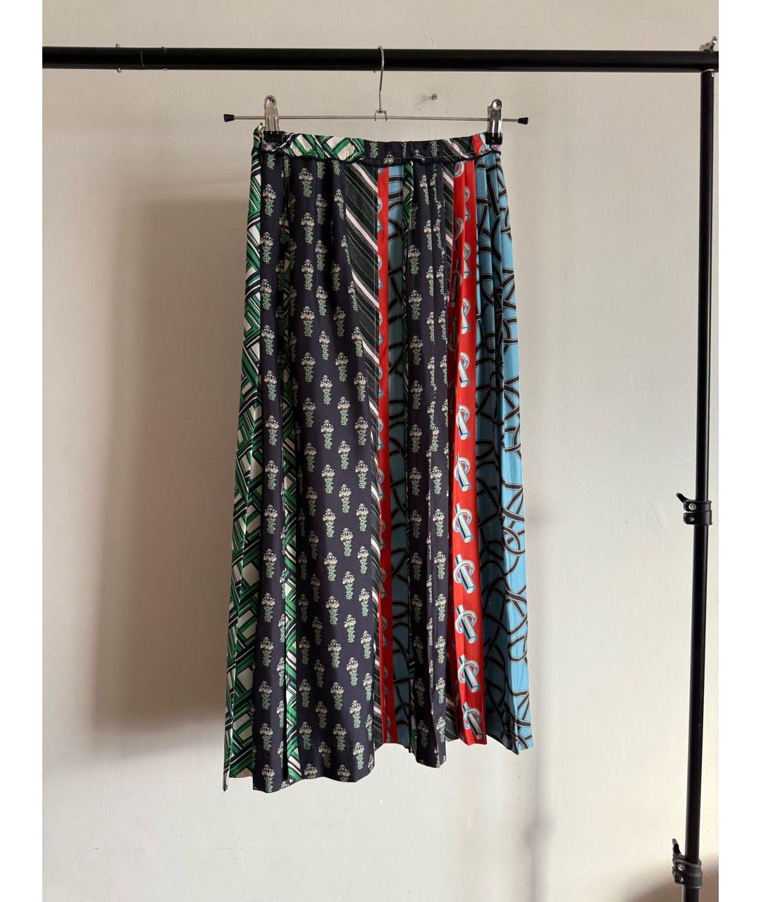 Carven Мульти шелковая юбка миди, фото 5