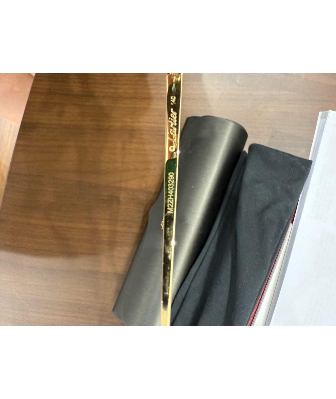 CARTIER Голубые металлические солнцезащитные очки, фото 6