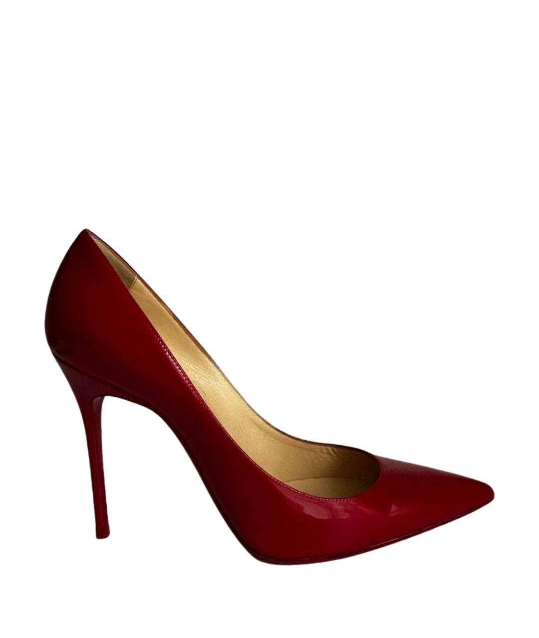 CHRISTIAN LOUBOUTIN Красные туфли из лакированной кожи, фото 1