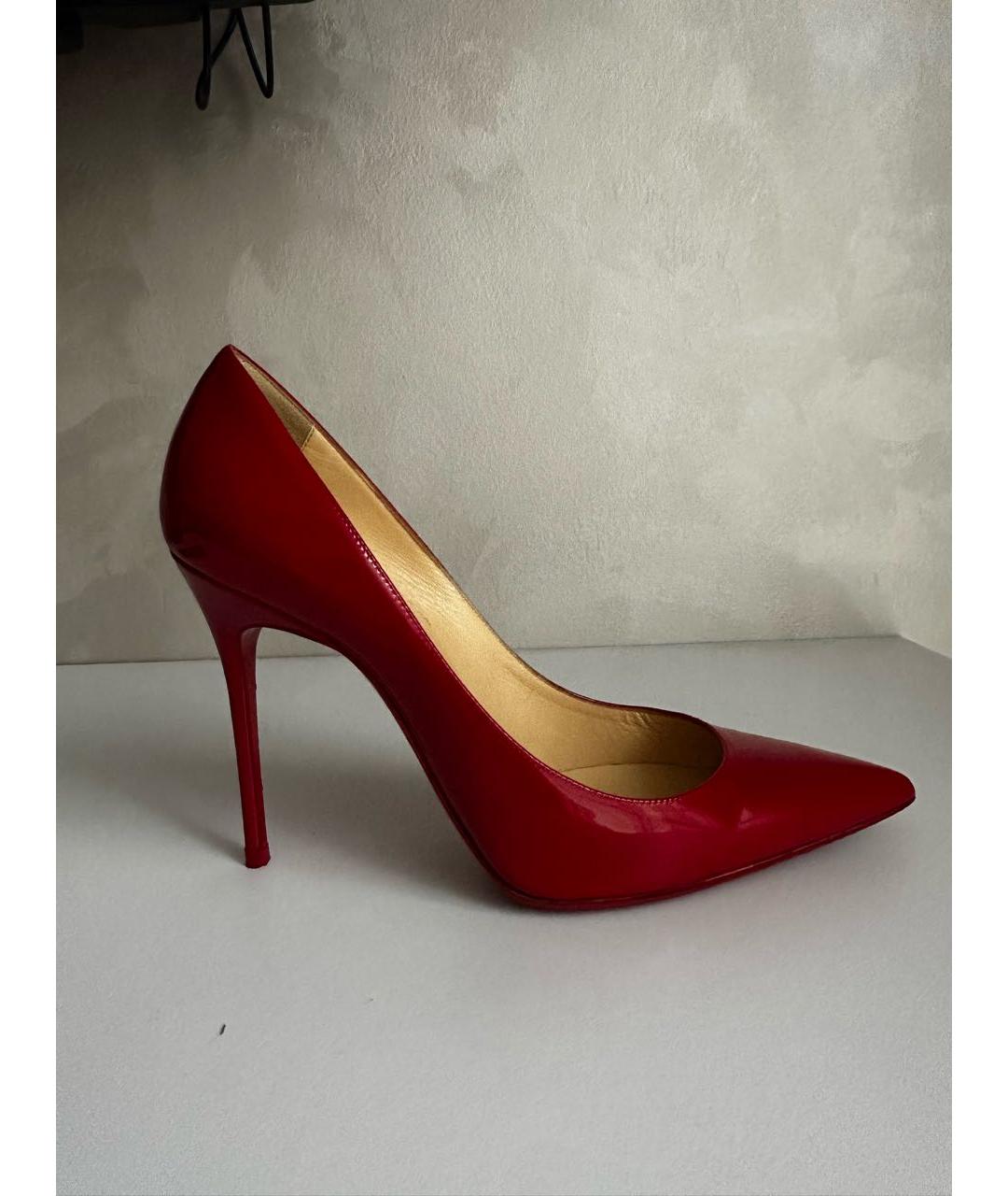 CHRISTIAN LOUBOUTIN Красные туфли из лакированной кожи, фото 8