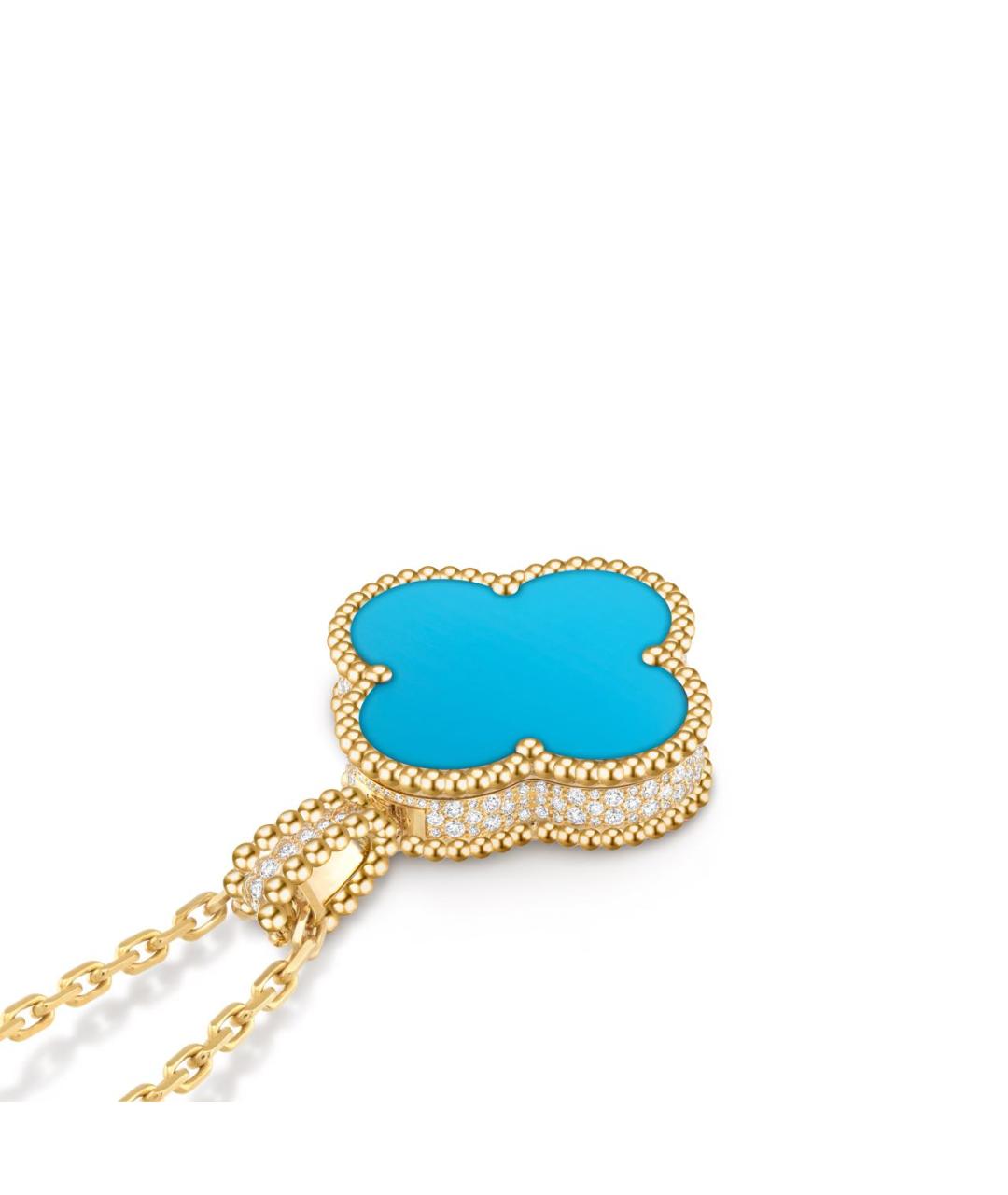 VAN CLEEF & ARPELS Голубые часы из желтого золота, фото 2