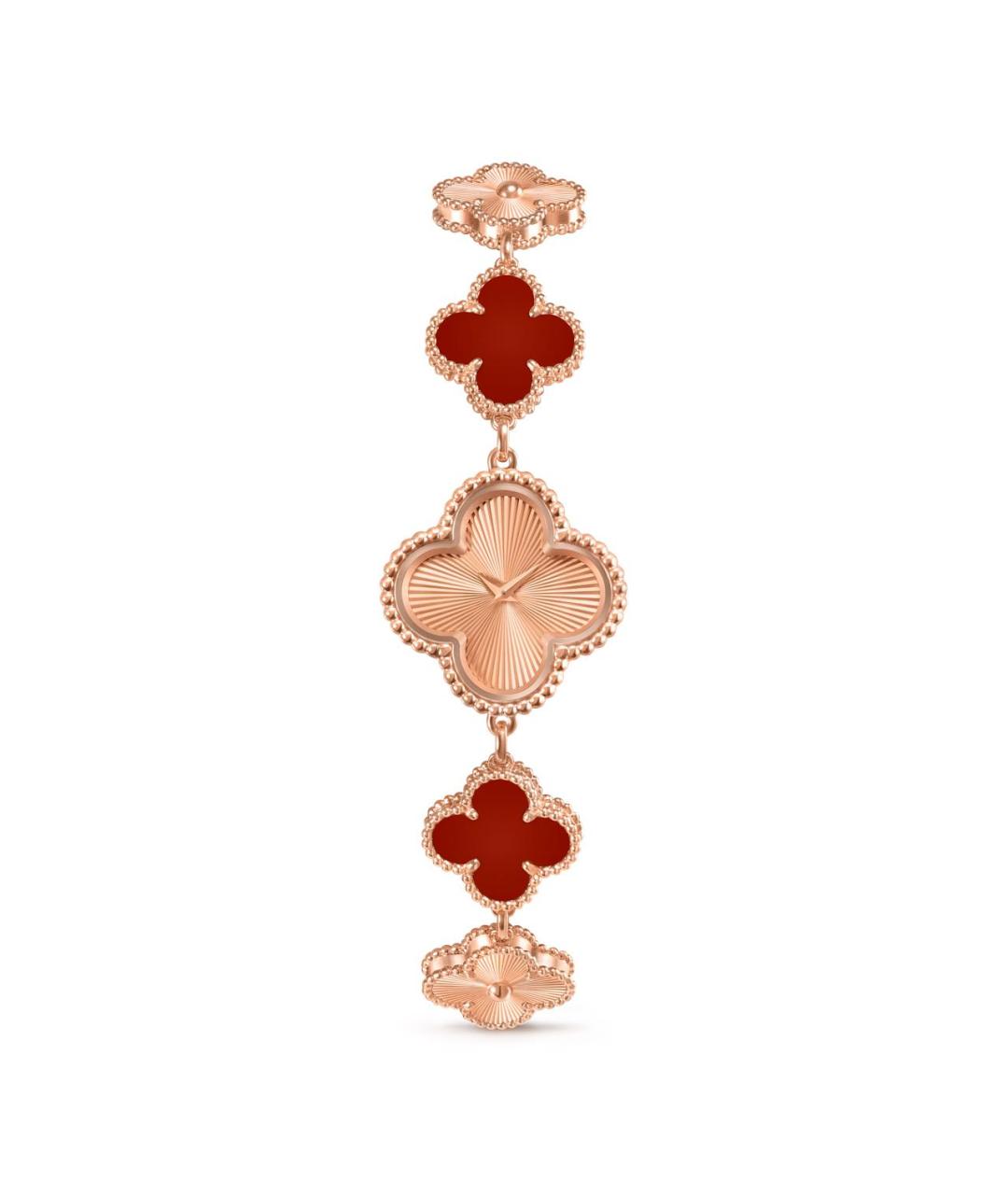 VAN CLEEF & ARPELS Красные часы из розового золота, фото 6