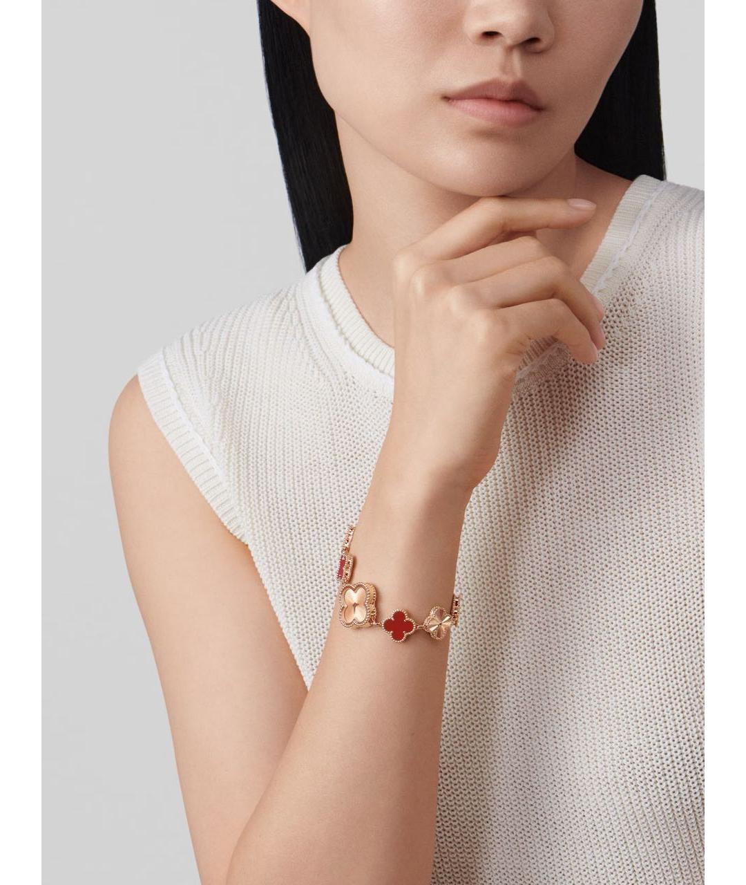 VAN CLEEF & ARPELS Красные часы из розового золота, фото 3