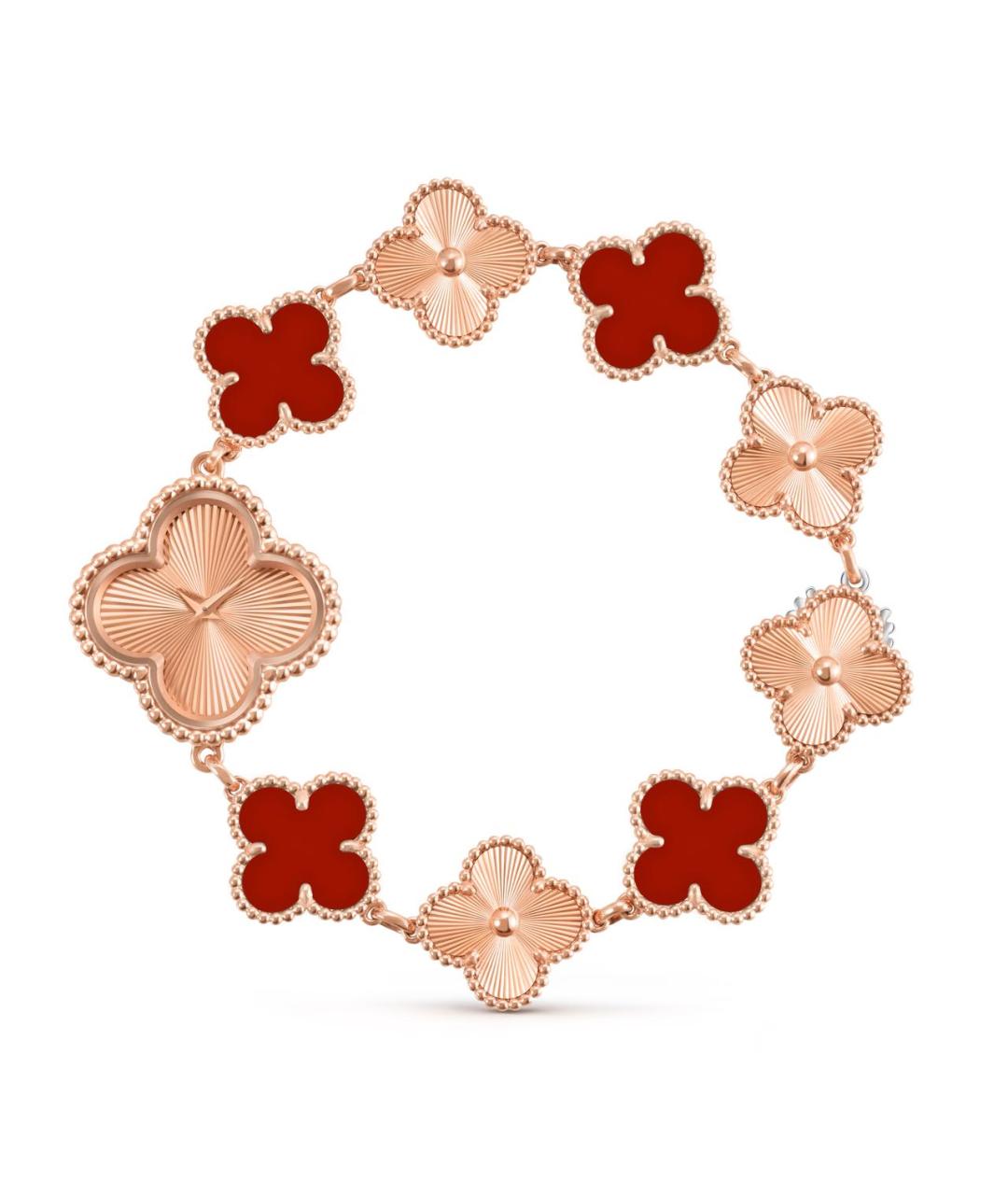 VAN CLEEF & ARPELS Красные часы из розового золота, фото 2
