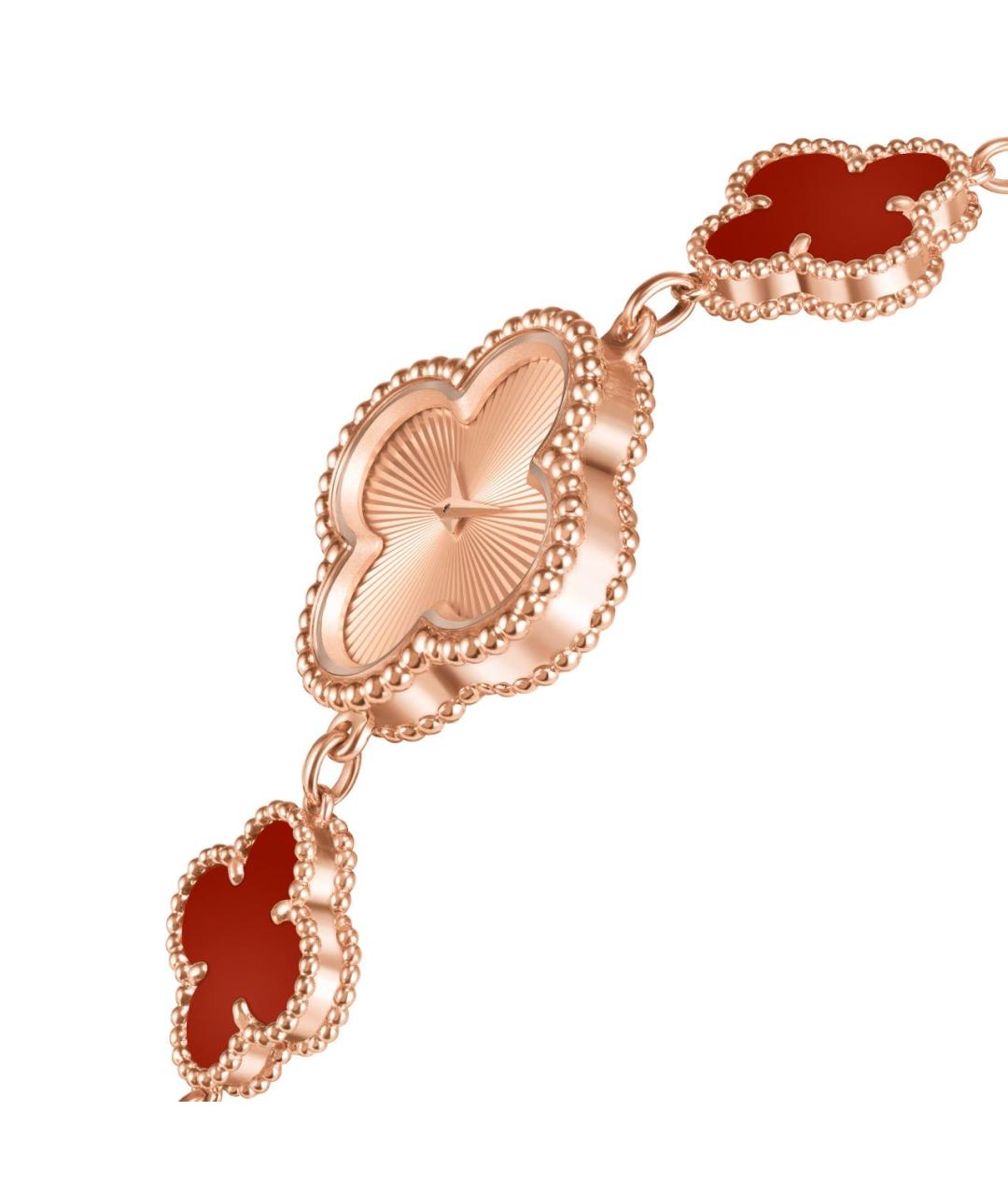 VAN CLEEF & ARPELS Красные часы из розового золота, фото 4