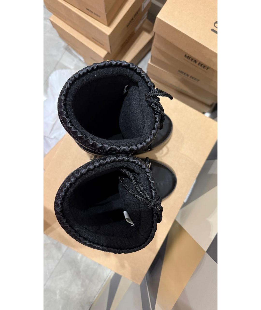 MOON BOOT Черные текстильные сапоги, фото 5