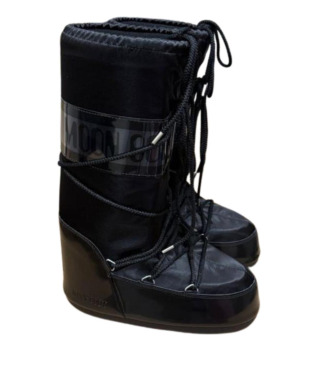 MOON BOOT Черные текстильные сапоги, фото 7