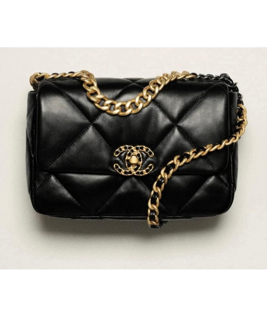 CHANEL Черная кожаная сумка через плечо, фото 9