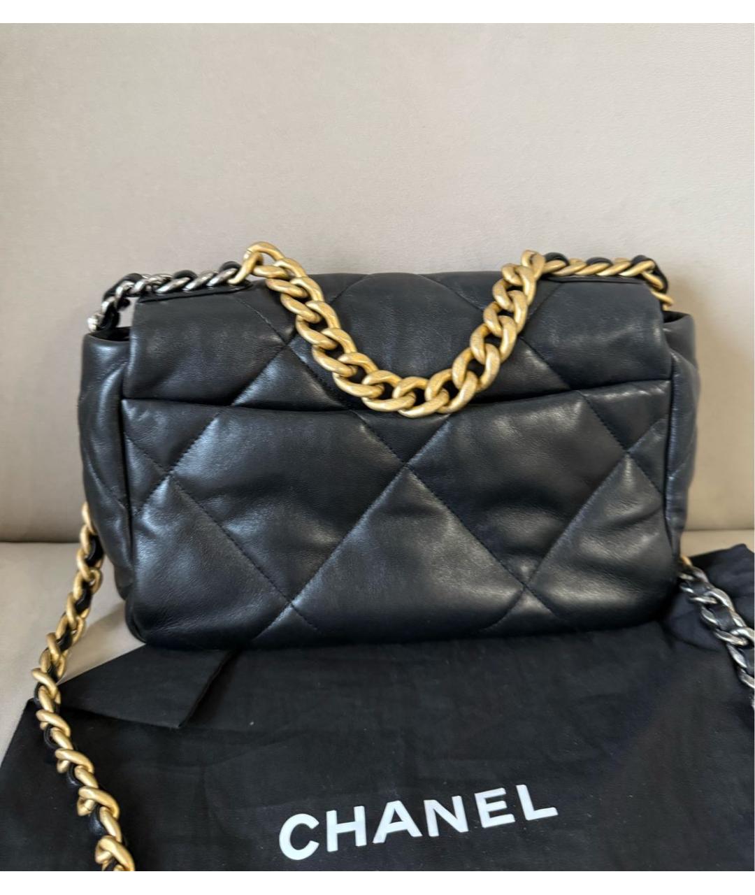 CHANEL Черная кожаная сумка через плечо, фото 2