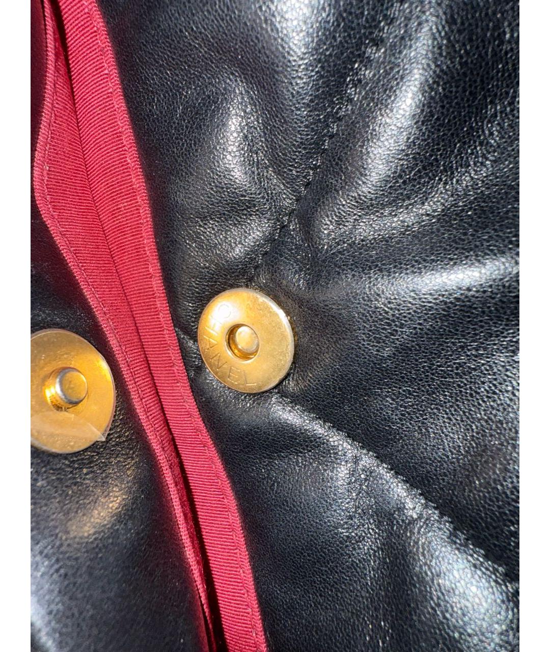 CHANEL Черная кожаная сумка через плечо, фото 7