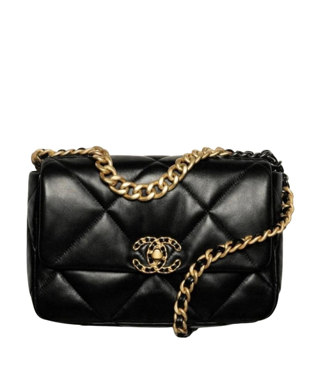 CHANEL Черная кожаная сумка через плечо, фото 1