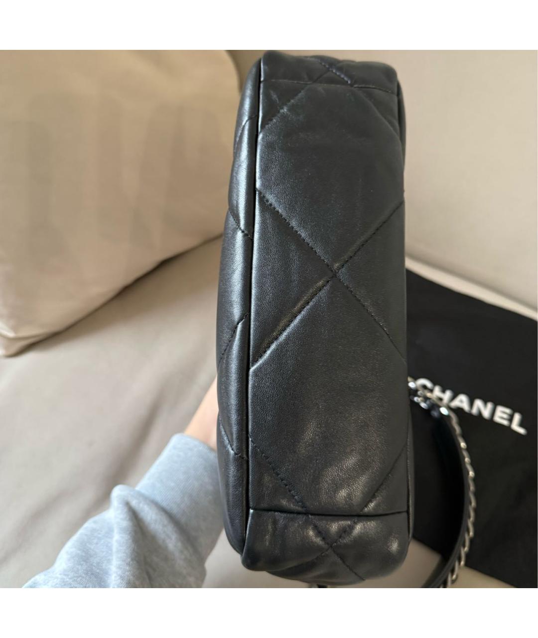 CHANEL Черная кожаная сумка через плечо, фото 8