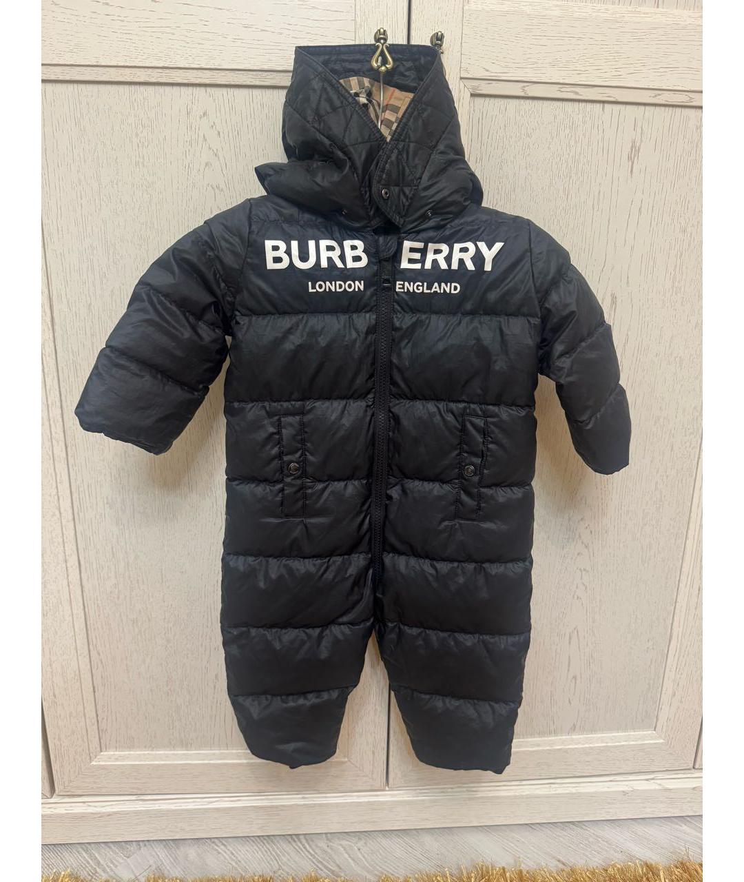 BURBERRY Черный полиэстеровый комбинезон, фото 9