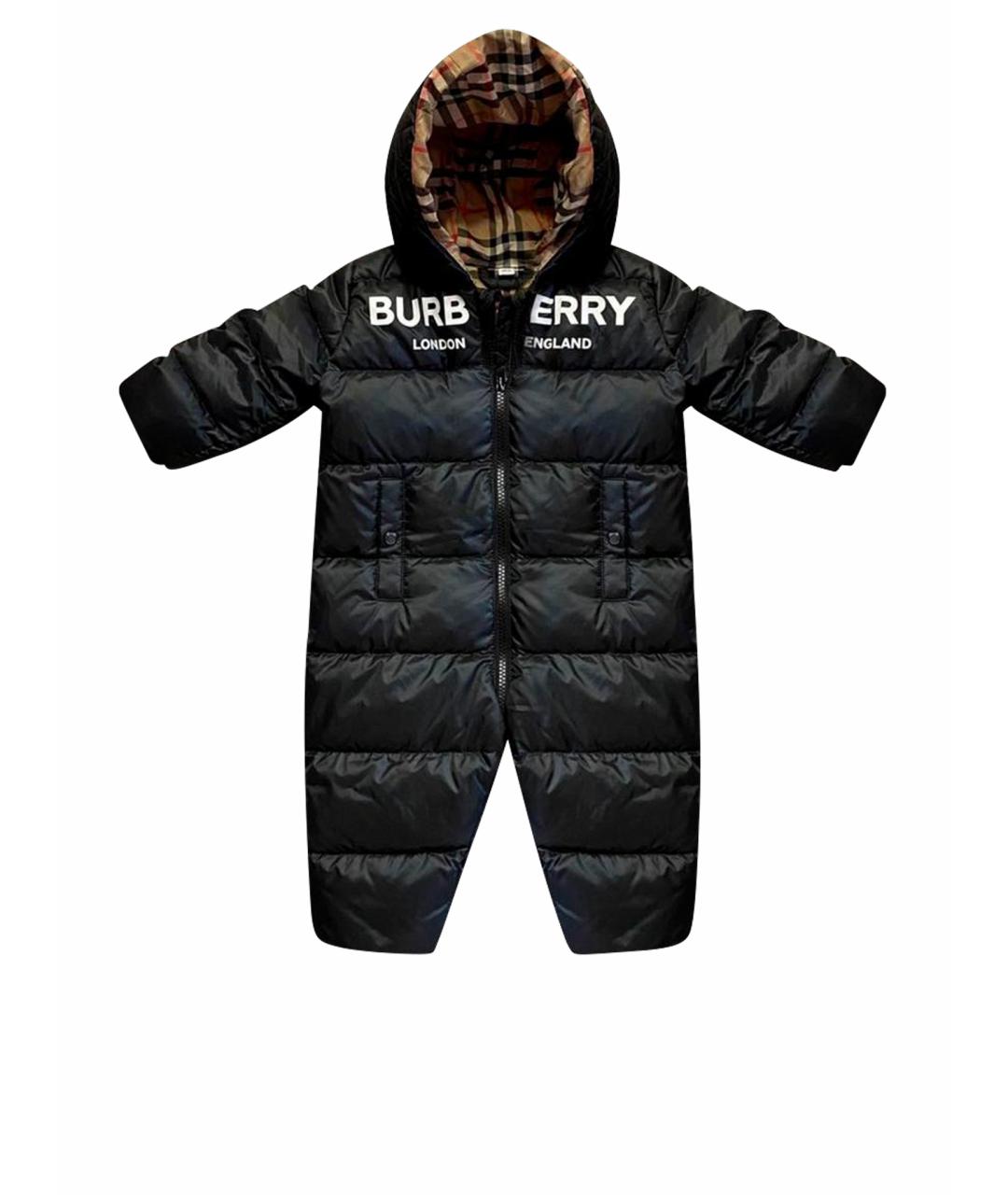 BURBERRY Черный полиэстеровый комбинезон, фото 1