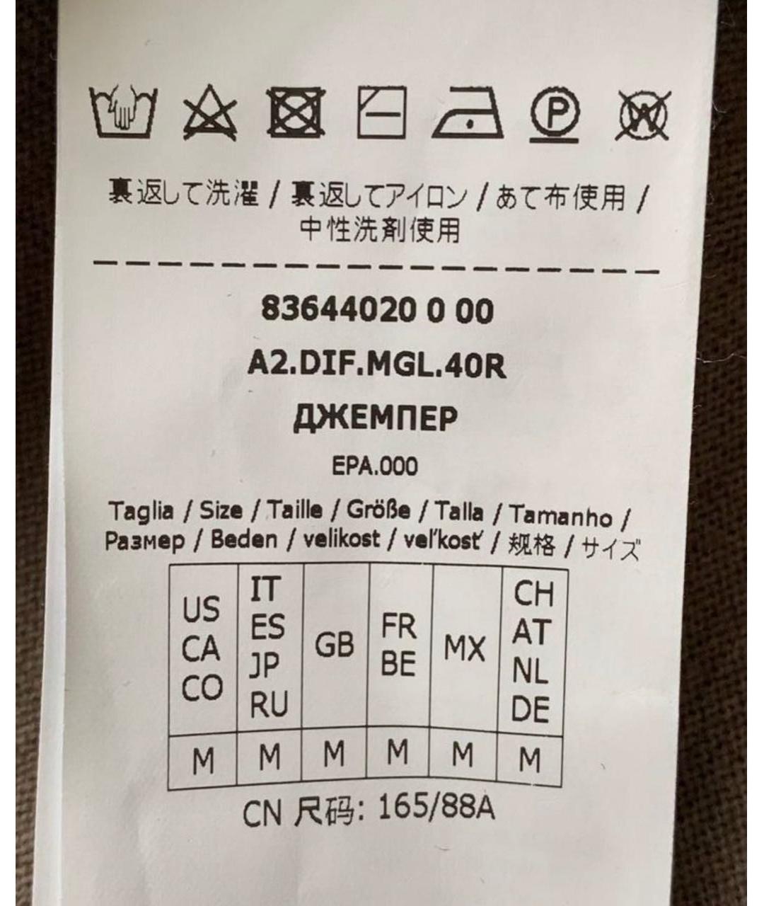 MAX MARA Коричневая шерстяная водолазка, фото 3