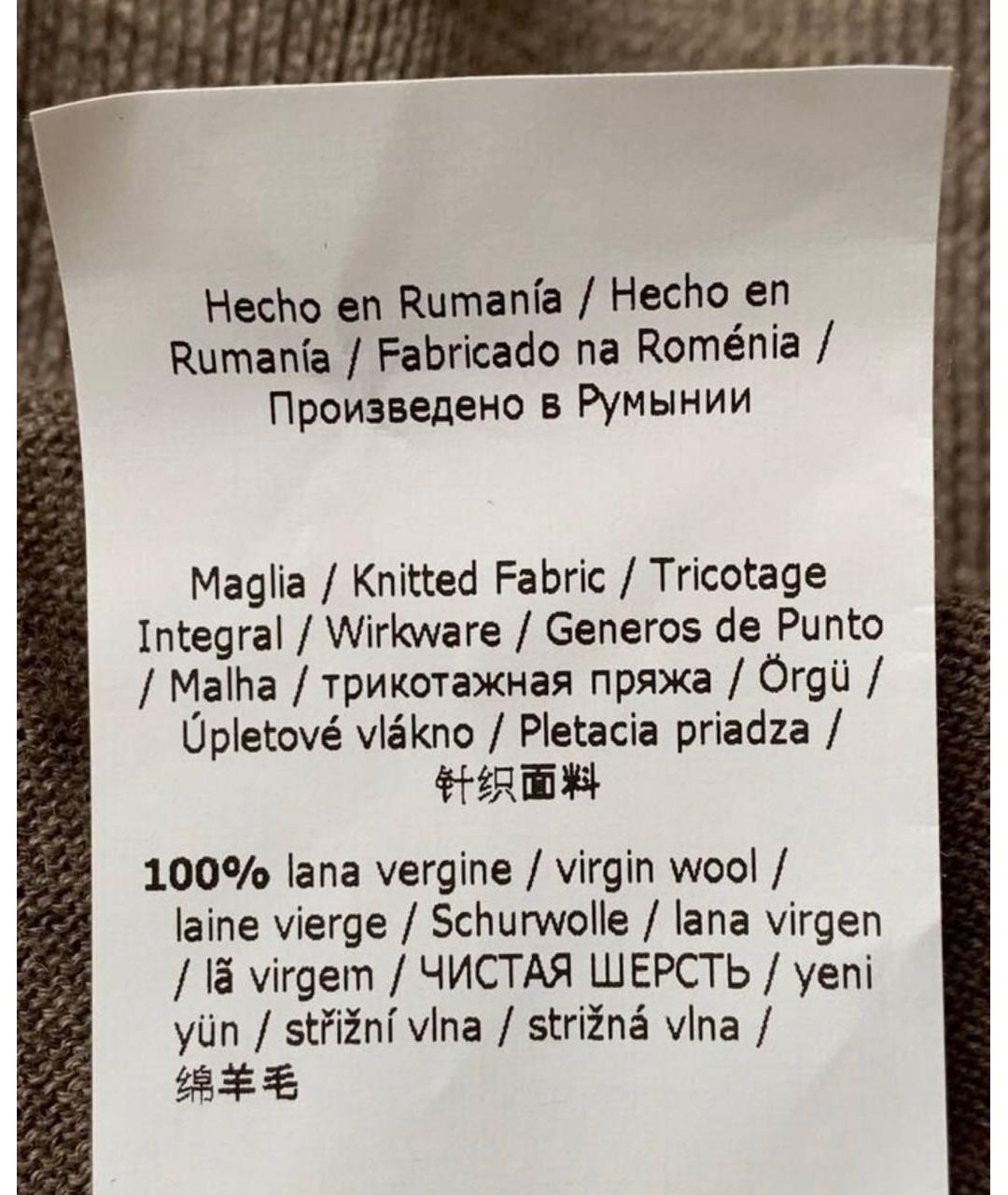 MAX MARA Коричневая шерстяная водолазка, фото 5