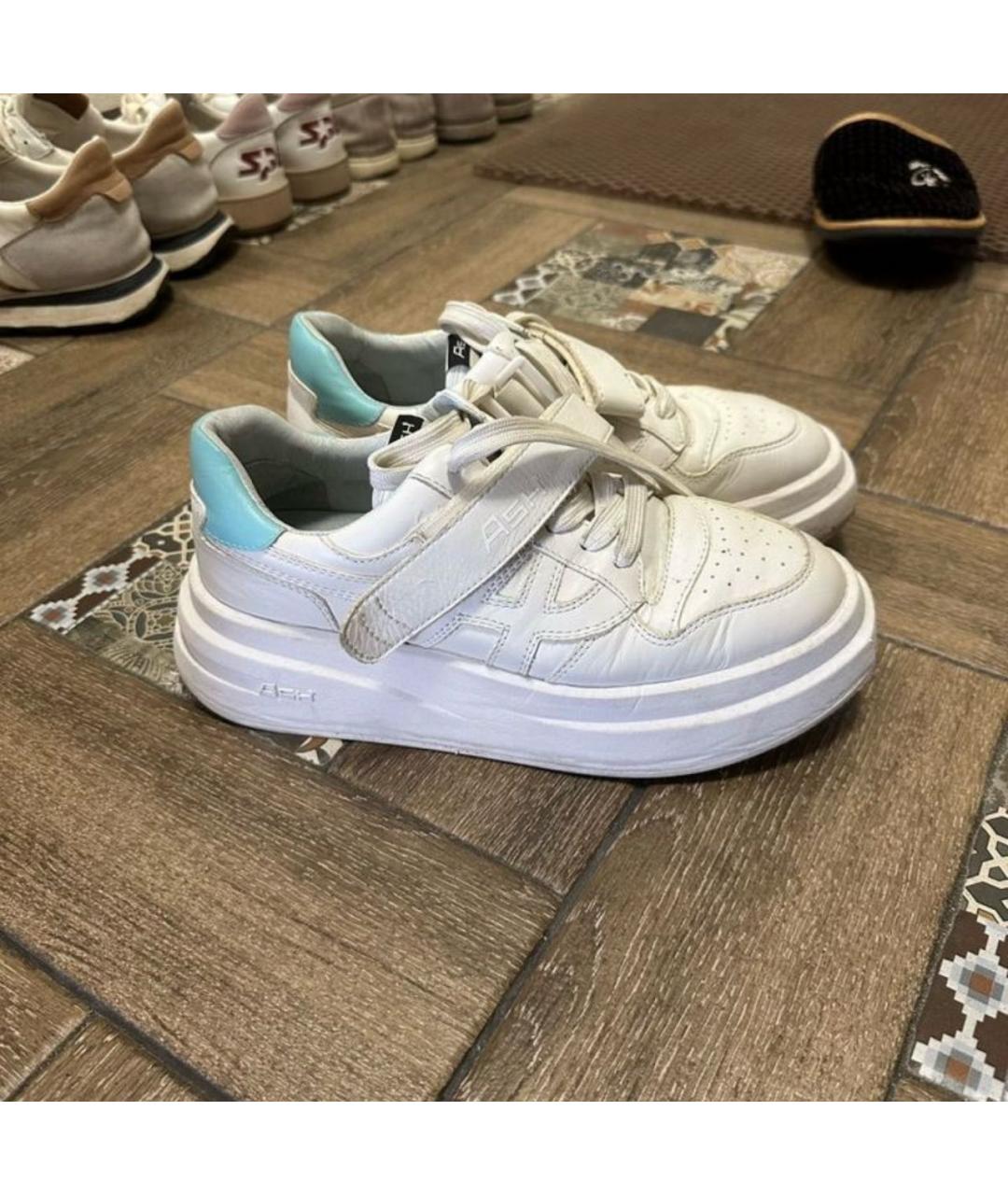 ASH Белые кожаные кеды, фото 3