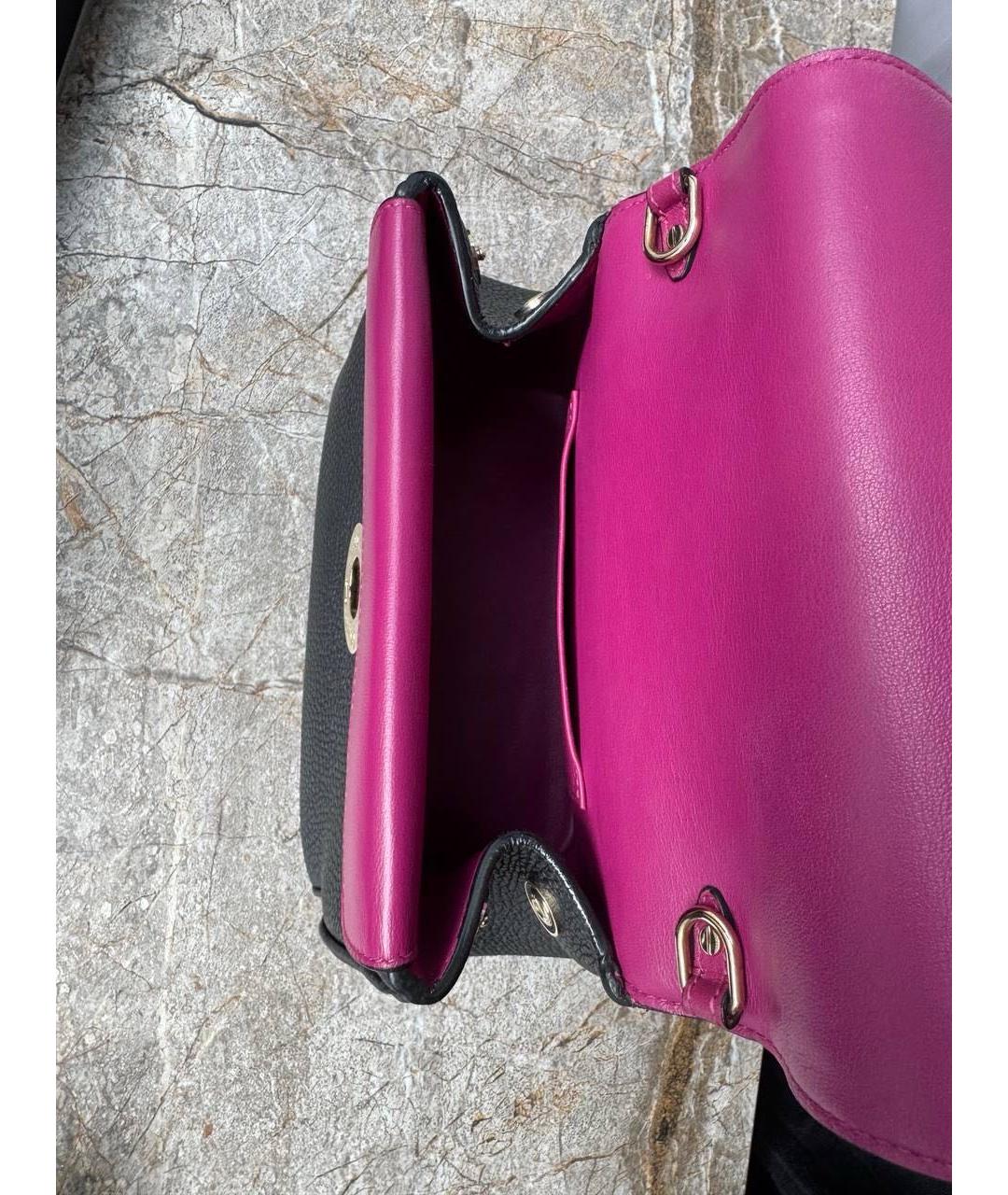 CHRISTIAN DIOR Черная кожаная сумка через плечо, фото 4