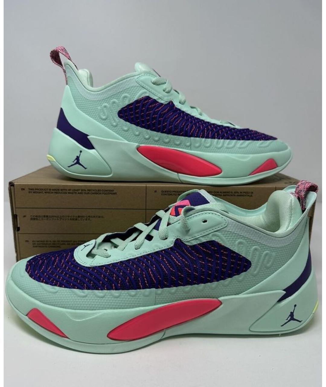 JORDAN Бирюзовые низкие кроссовки / кеды, фото 3