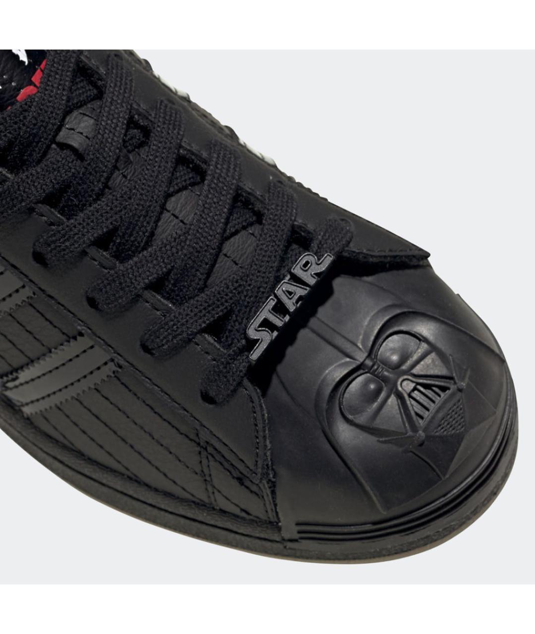 ADIDAS Черные кожаные низкие кроссовки / кеды, фото 7