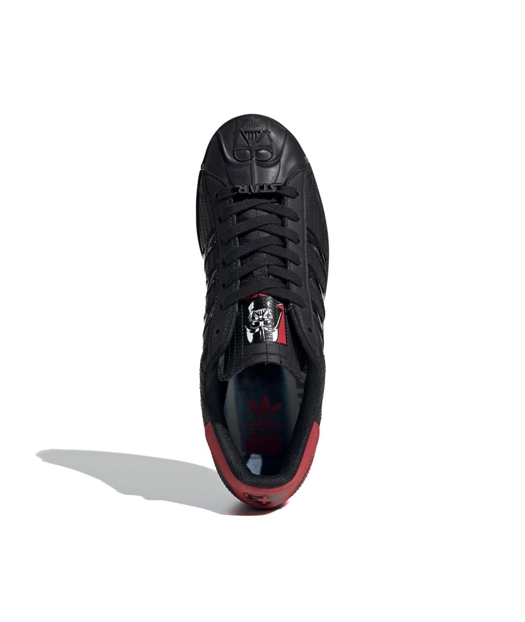 ADIDAS Черные кожаные низкие кроссовки / кеды, фото 5