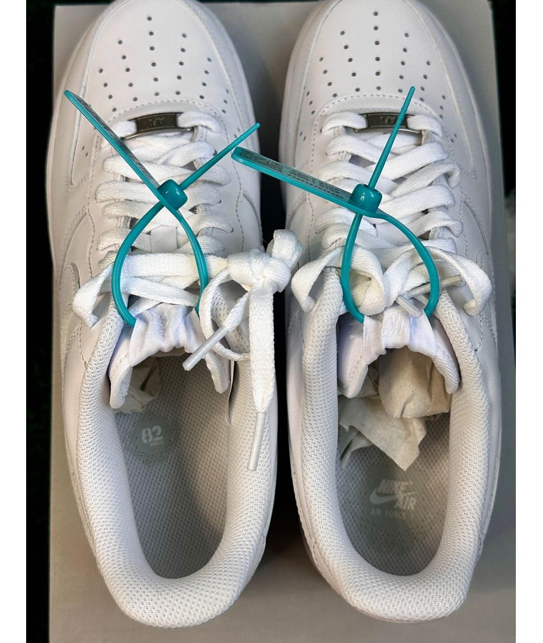 NIKE Белые кожаные низкие кроссовки / кеды, фото 3