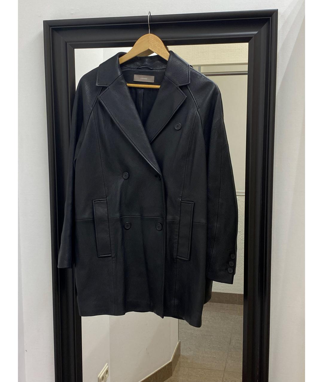 12 STOREEZ Черное кожаное пальто, фото 10
