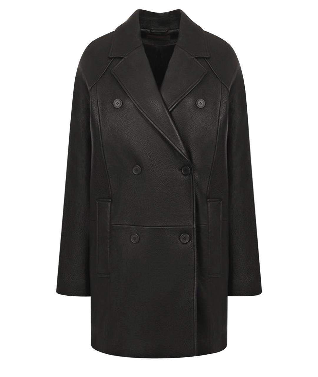 12 STOREEZ Черное кожаное пальто, фото 1
