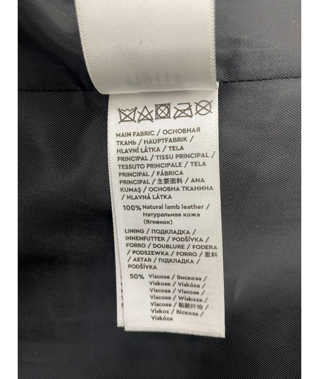 12 STOREEZ Черное кожаное пальто, фото 4