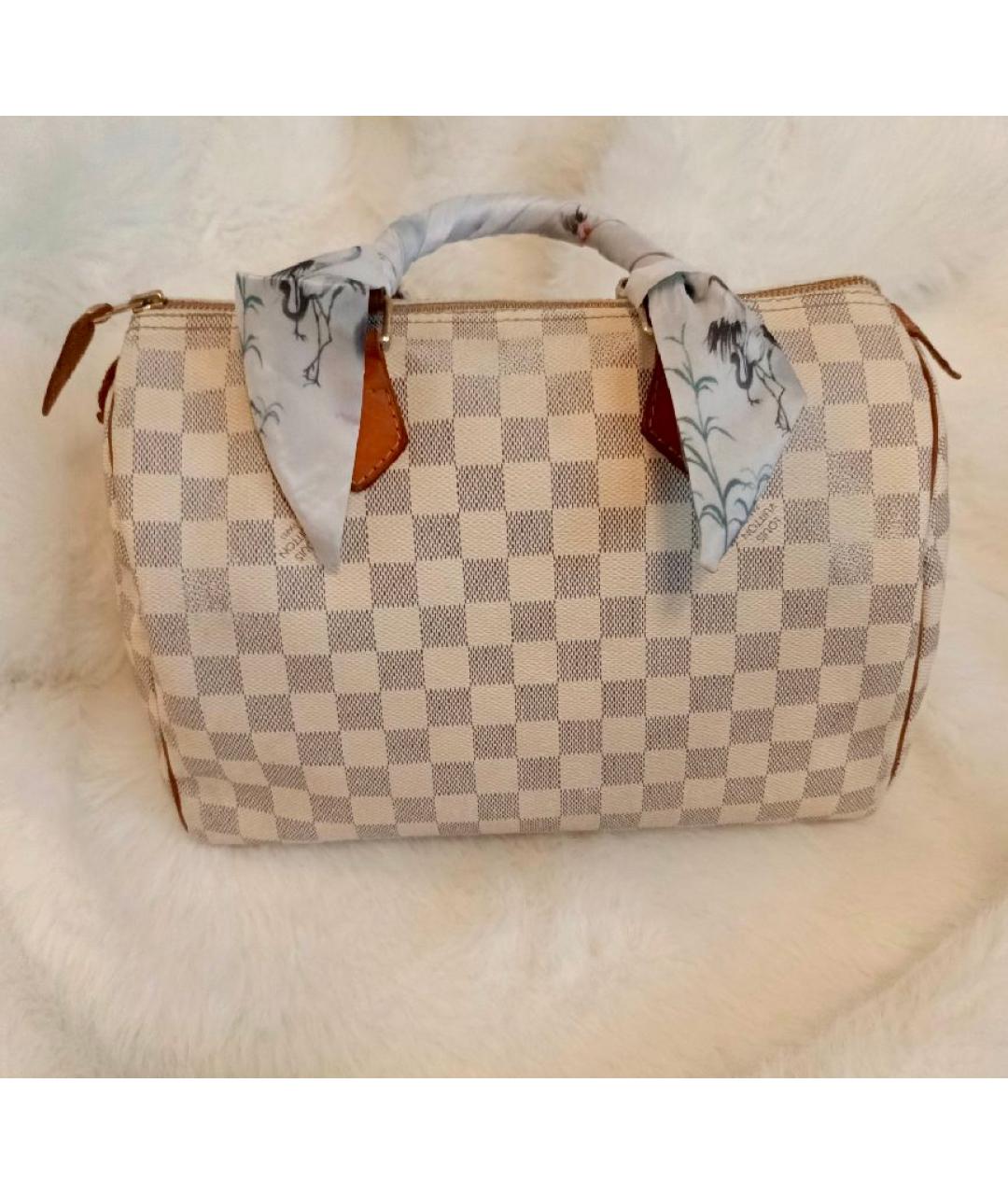 LOUIS VUITTON Белая сумка с короткими ручками, фото 3