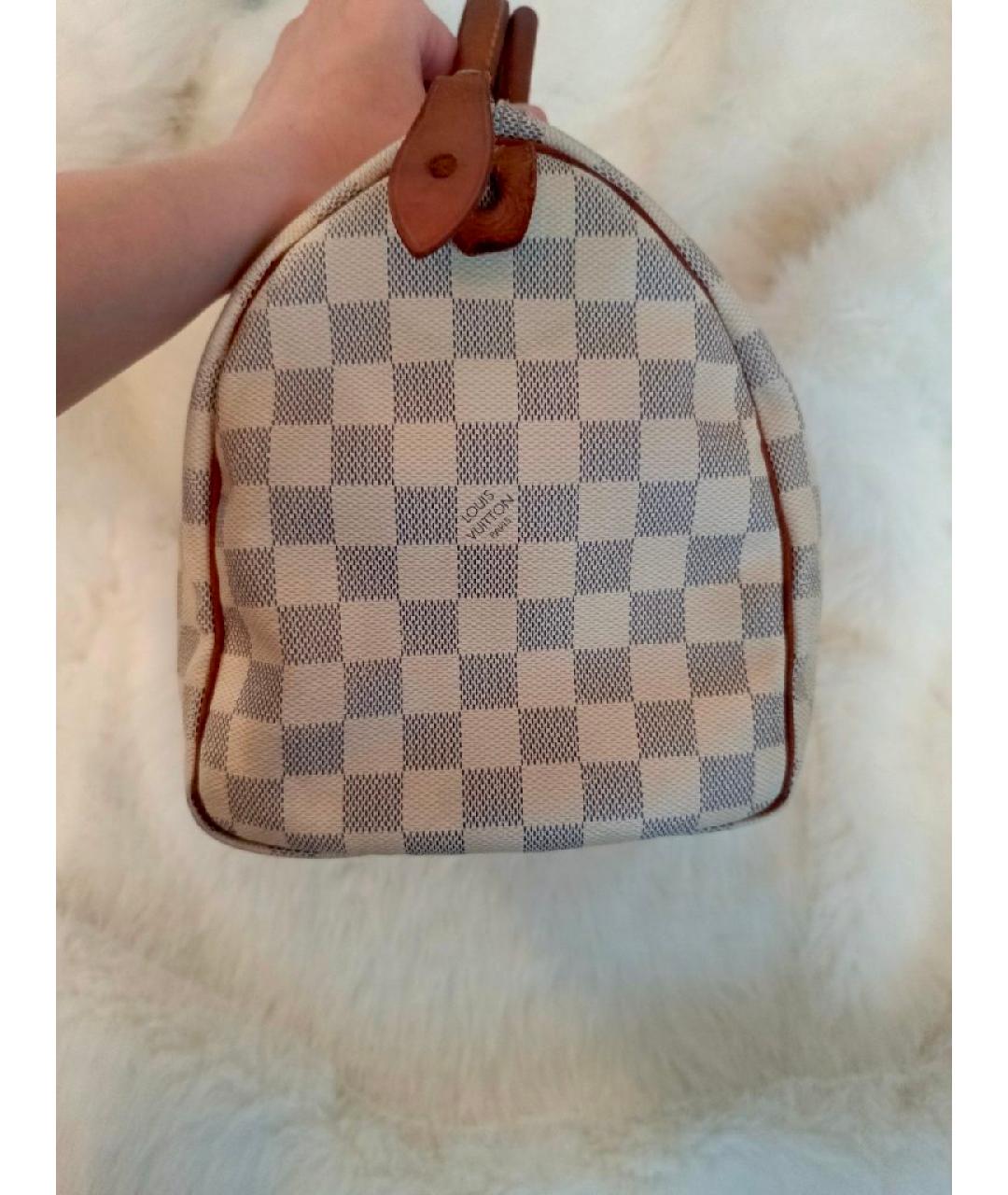 LOUIS VUITTON Белая сумка с короткими ручками, фото 7