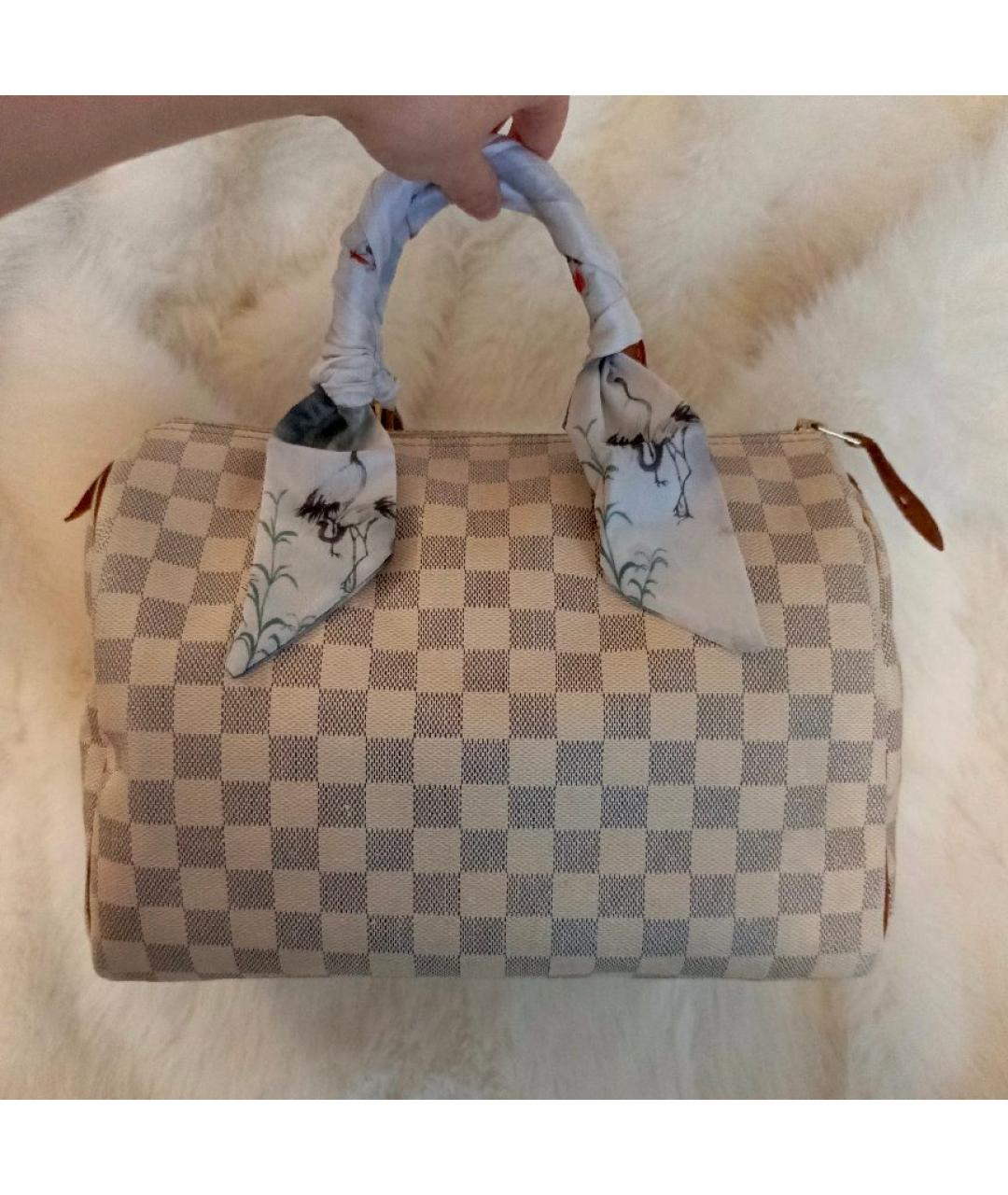 LOUIS VUITTON Белая сумка с короткими ручками, фото 10