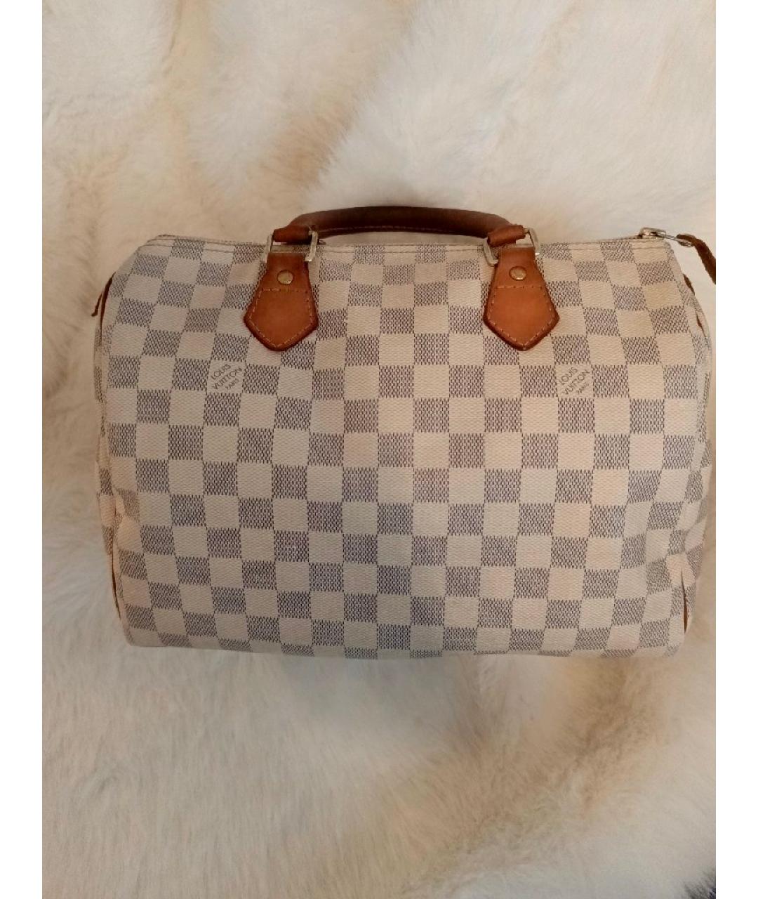 LOUIS VUITTON Белая сумка с короткими ручками, фото 9