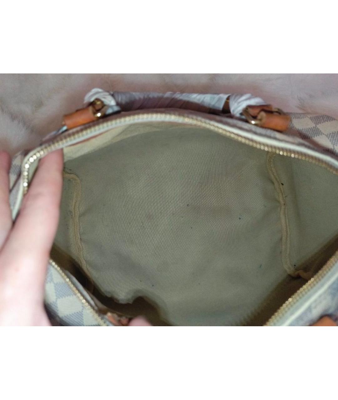 LOUIS VUITTON Белая сумка с короткими ручками, фото 4