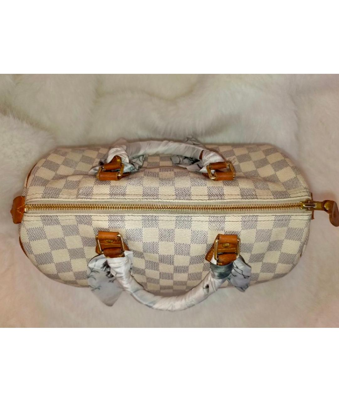 LOUIS VUITTON Белая сумка с короткими ручками, фото 8