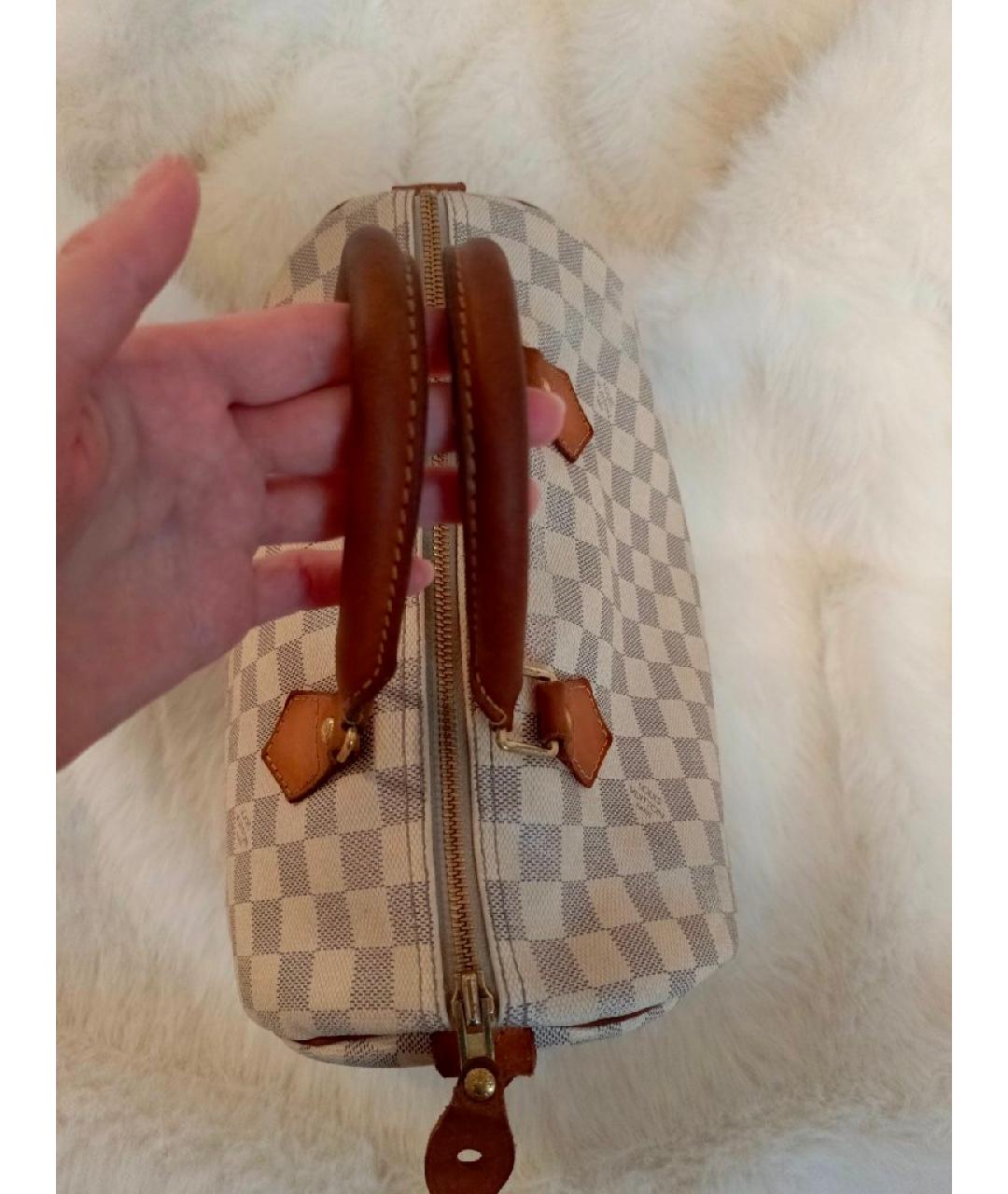 LOUIS VUITTON Белая сумка с короткими ручками, фото 5