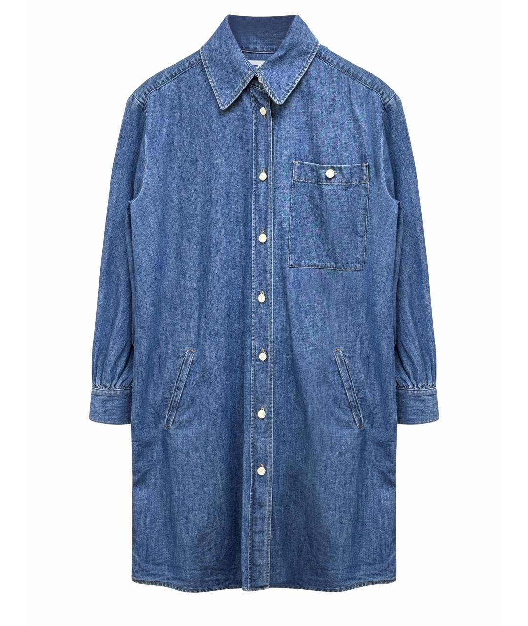 JACOB COHEN Синее хлопковое повседневное платье, фото 1