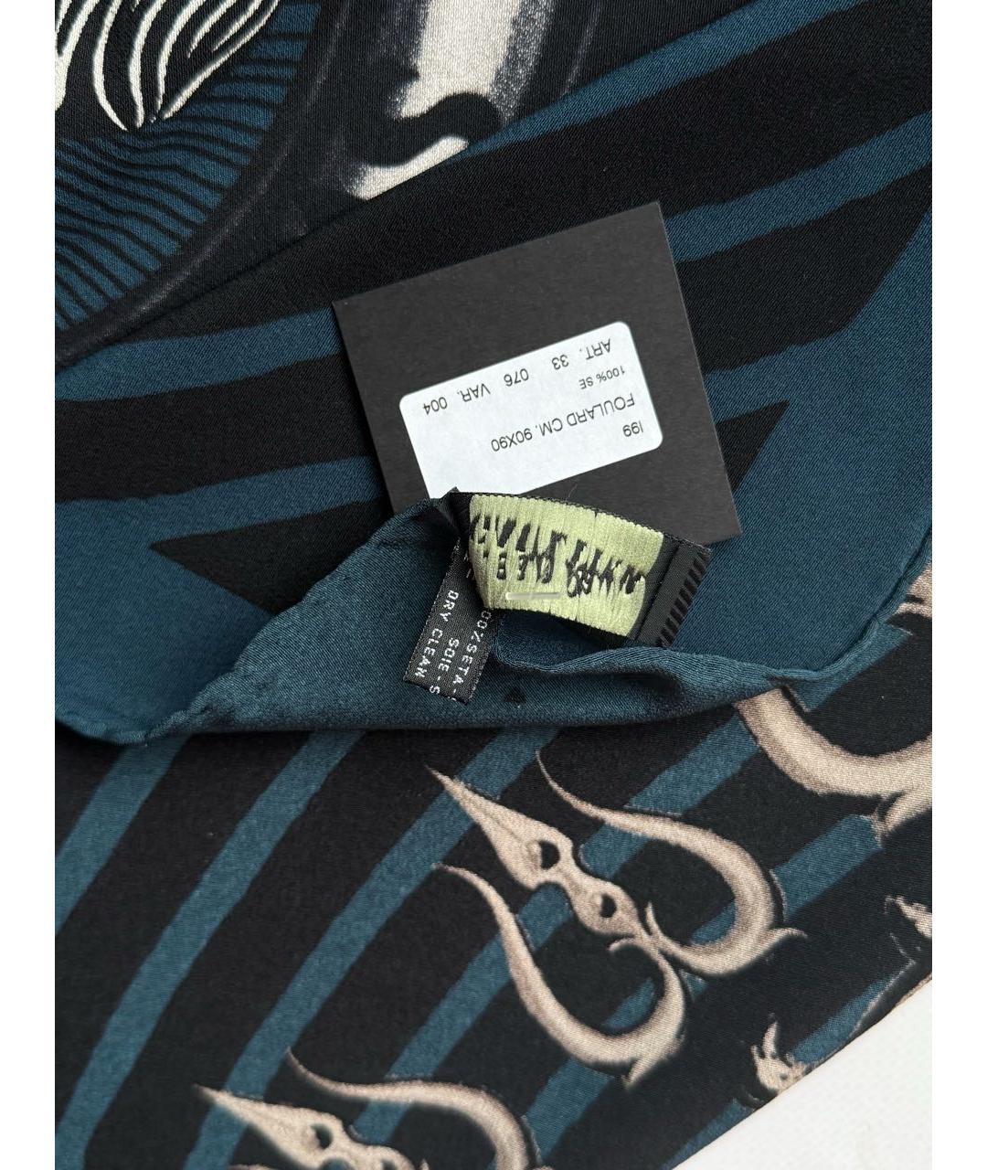 JEAN PAUL GAULTIER Мульти шелковый шарф, фото 3