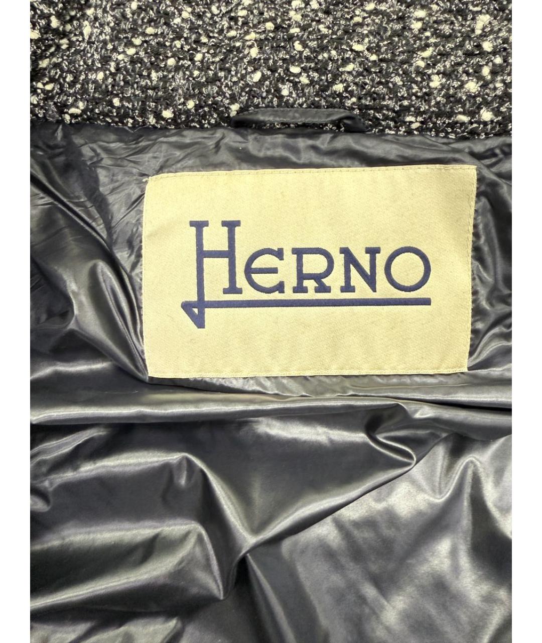 HERNO Серый пуховик, фото 3