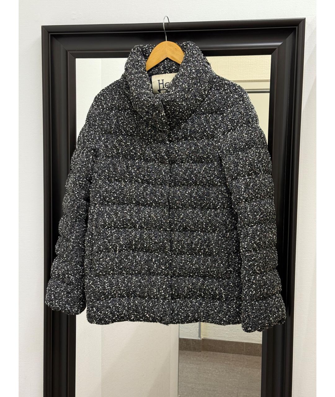 HERNO Серый пуховик, фото 9