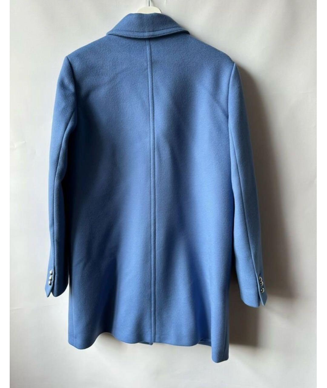 GUCCI Голубое шерстяное пальто, фото 2