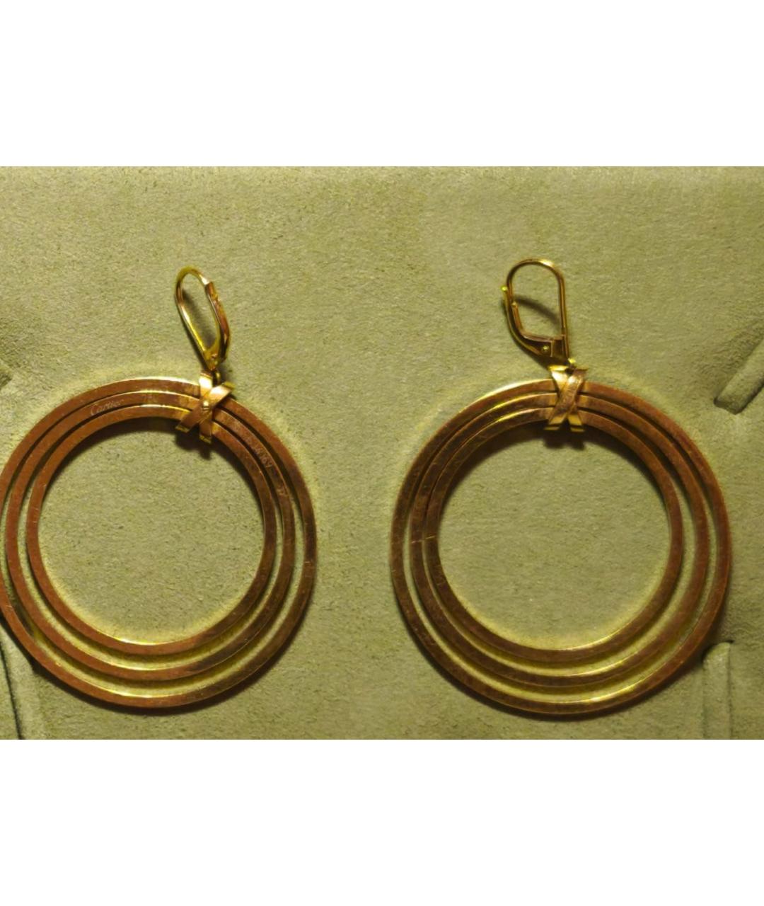 CARTIER Желтые серьги из желтого золота, фото 2