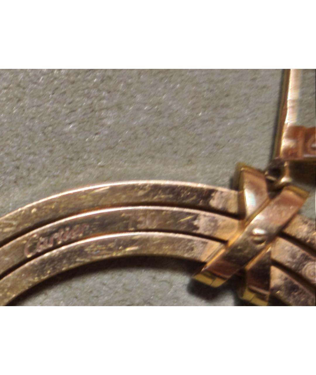 CARTIER Желтые серьги из желтого золота, фото 3