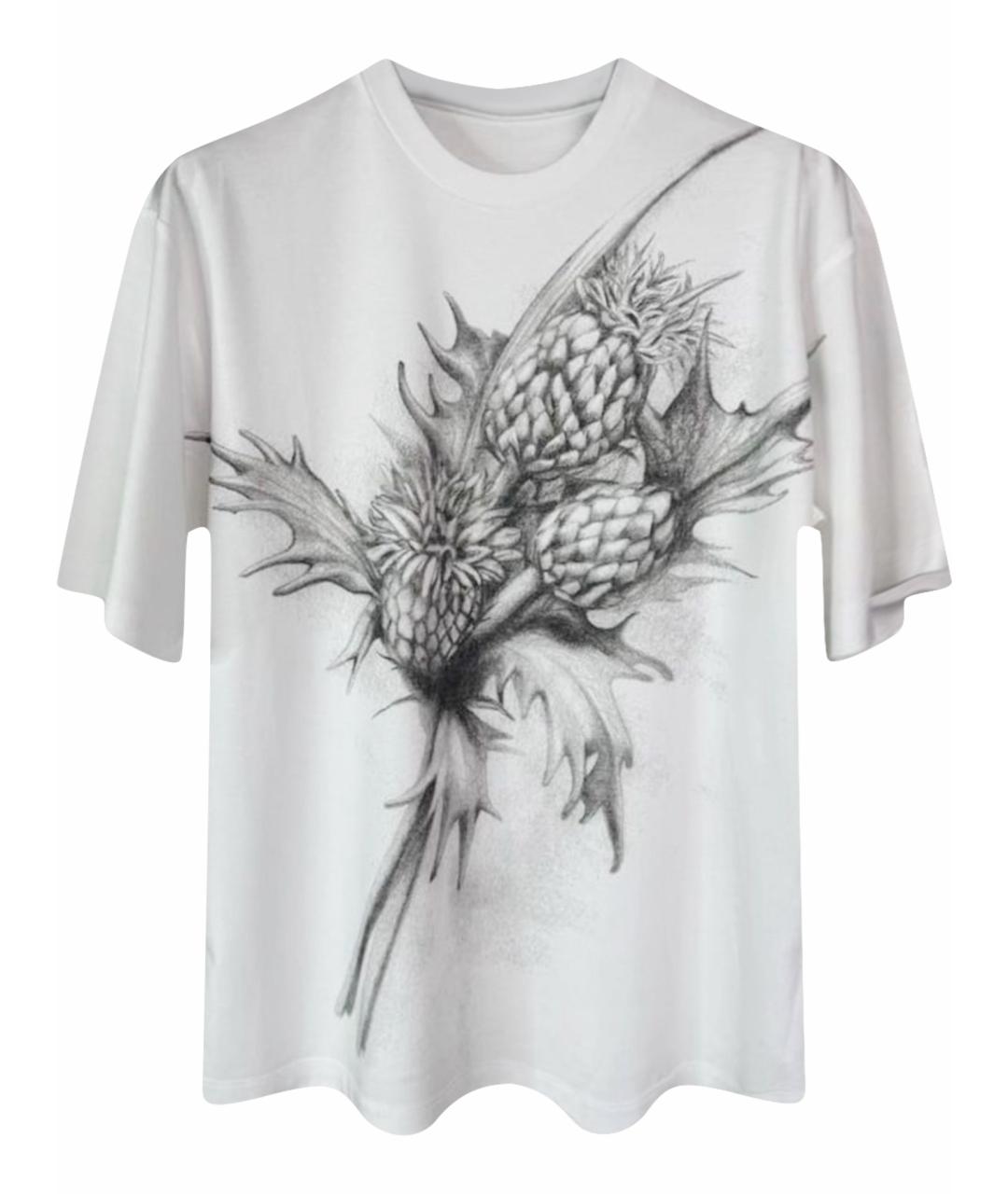 SPORTMAX Белая хлопковая футболка, фото 1